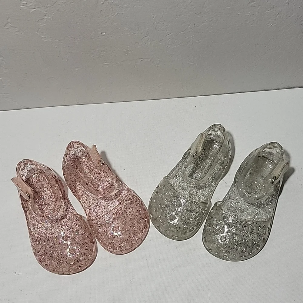 Baby Jelly Shoes Size 3 6-11 Months 2 pair